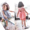 Clothing Sets Baby Girls Outfits Clothes Summer Muslin Cotton Sleeveless Vest Dress Shorts Shirt Suits Fashion TopTrousers Sets 2pcs 04T M 230418