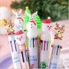 10/20pc Kawaii Christmas 10-color 6colos Cartoon 0.5mm Ball Pen Creativity Stationery Office School Writing Supplies