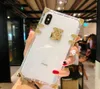 Projektant Fashion Square Clear Phone Telefon Bling Metal Crystal Cover Protective Shell na iPhone 13 12 11 Pro Max XR XS 8 7 6 2577236