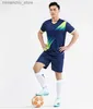 Ensembles de maillots de football pour hommes et enfants à collectionner, kit gratuit, nom personnalisé, costume d'entraînement pour enfants, sweat-shirt de football en plein air, ensemble d'uniformes Q231118