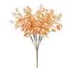 Fleurs décoratives fleur artificielle réaliste à la recherche de couleur vibrante attrayant Faux eucalyptus Table à manger fausse plante décor pour la maison