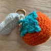 Keychains Good things happen key chain persimmon peanut pendant bag woven buckle milk cotton products de248