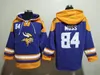 Minnesota''Vikings''Men 4 Dalvin Cook 18 Justin Jefferson 19 Adam Thielen Custom Purple/Yellow Ageless Must-Have Lace-up Pullover Hoodie