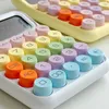 Calculators Korean Dopamine Candy Colour Calculator Silent Mechanical Keyboard Kawaii Desktop Financial And Accounting Learning Calculator 231117