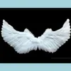 Party Decoration Angel Wing Feather Fairy Wingsare Swallow Design Halloween Christmas Masquerade Carnival Cos Costumes Props Black D DHG0W