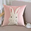 Pillow Velvet Throw Embroidery Couple Cover Pink Silk Pillowcase Set For Hair And Skin Pillowcases Tie