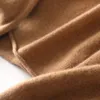 Pulls pour femmes Automne et hiver Pull en cachemire Femme Demi-col Haut Pull 100% Pure Laine Tricoté Tops Grande Taille Femme Veste Corée 231117