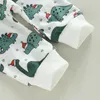 Sets 2022-10-10 0-3Years Toddler Baby Boy Girl 2Pcs Autumn Clothing Set Sleeve Animal Dinosaur Printed Top Long Pants