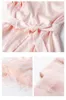 Vêtements de nuit pour femmes 3XL.Femmes manches en cheveux d'autruche Satin Kimono Robe de mariée.Vêtements de nuit Robes roses Pyjamas Peignoir Chemise de nuit nuptiale