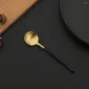 Dinnerware Sets Tea Spoon 18/10 Stainless Steel Coffee High Quality Dessert Cake Fruit Spoons Gold Small Snack Scoop Tools