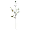 Fleurs décoratives fraîches créatives 9 têtes branche de Magnolia artificielle bricolage Simulation exquise El décor