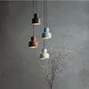 Creative Waterstone Pendant Lamp Modern Terrazzo Hanging Light Hotel Cafe Bar Hallway Kitchen Store Ceiling Chandelier Lighting