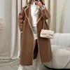 Women's Trench Coats Women's Autumn/winter New Fashion Style Lace Woolen Coat Thickened Loose Coat 1v