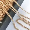 Catene in acciaio inossidabile da 2 metri, non sbiadiscono, per creazione di gioielli, collane fai da te, accessori per braccialetti, catena in oro, labbra, perline, catena con perline, creazione di gioielli, accessori