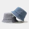 Chapeau pêcheur pliable pour femmes femmes chapeaux de seau de coton d'été chapeaux en jean lavé bob caps hip hop gorros hommes femmes