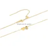 Anhänger Halsketten 6mm Herz Zierliche Initiale DIY Halskette Gold Farbe Brief Choker Für Frauen Anhänger Schmuck Geschenk Drop Liefern dhgarden Otuhi