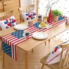 Nouveau jour de l'indépendance américaine linge de Table drapeau imprimé salon Table d'appoint vacances tissu décoratif nappe nordique 33*183 cm
