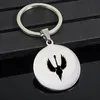 Keychains Personality Guitar Keychain Stainless Steel Wing Jewelry For Men And Women Music Fans YP7428