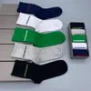 2022 Designer Mens Dames Sokken Vijf paar Luxe Sport Winter Mesh Letter Gedrukte Sock Embroidery Cotton Man met doos