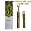 Penne Vape usa e getta California Honey 1.0ml Vaporizzatori in oro nero Sigarette elettroniche vuote 400mAh Batteria ricaricabile Gusto puro STOCK USA per sacchetto di imballaggio per olio denso