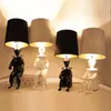 Lampy stołowe Nordic Clown Duże sypialnia sypialnia nocna studium dziecięce pokój dziecięcy urocza lalka e27