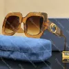 Square Large Frame Sunglasses Classics Letter Polarized Sunglasses for Men Designer Fashion Trend Outdoor Sun Glasses Couple style With Box