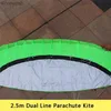 Kite Accessories 2.5 Meter Novelty Dual Line Flying Kite Parafoil Sports Software Paragliding Nylon Beach Kite Stunt Outdoor Toys For Adult KidsL231118