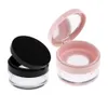 20 g tom återanvändbar lös pulverkompaktbehållare DIY Makeup Pulverfodral med puff, spegel och elastisk nät Sifte