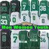 0 Jayson Tatum Jersey Celtices Jaylen Brown Bostons Basketbalshirt Groen Wit Gestikt