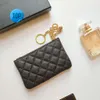 Portefeuille Designer Porte-monnaie Porte-clés Porte-cartes Petit sac en cuir véritable noir avec chaîne en or Sacs de marque Zipper Poucht Work Luxury6