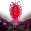 Chandeliers Luxury Big Light Handmade Blown Glass Chandelier For Home Restaurant Large LED Pendant Lamp High Hanging