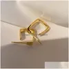 Dangle Kroonluchter Geometrische Strass Kristallen Hanger Hoepel Oorbellen Voor Vrouwen Goud Kleur Oor Hies Sieraden Groothandel Meisjes Dhgarden Otjzs