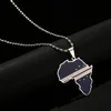 Ketens roestvrij staal email Afrika cabo verde kaart vlag hangers kettingen zilveren goud kleur sieraden country cadeau