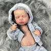 Dockor 20 tum återvunnen Loulou All Vinyl Body Washable Born Baby Doll 3D Skin Tone Visible Vein Childrens Gift 231117