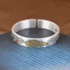 Nieuwe Chinese Niche Sier-armband vergulde etnische stijl reliëf kleurrijke veelbelovende wolken voor vrouwen met dominante en