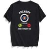 Men's T Shirts Archery Sport Team Player Shirt Fashion Summer Printed T-shirt Men's for Women Hip Hop Tops Funny Cotton Tees-3