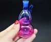 Tuyaux d'eau de bong de brûleur à mazout en verre le moins cher avec tube de silicone de tuyau de brûleur à mazout en verre Pyrex épais de 10 mm pour fumer prix d'usine