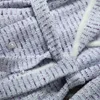 Automne lavande couleur unie ceinturé Tweed vêtements d'extérieur manteau à manches longues revers cranté lambrissé Double boutonnage longs vêtements d'extérieur manteaux