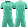 Samlarbara personliga anpassade män Kids Football Jerseys Uniform Kits Survetent Sports Clothing Short Shorts Set For Boys Soccer Suit Q231118