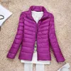 Piumino da donna Parka Cappotto invernale da donna Autunno Piumino d'anatra ultraleggero per donna Piumino sottile Capispalla portatile Piumino antiventoL231118