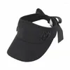 Wide Brim Hats Golf Sports Cap Women's Leisure Hollow Breathable Empty Top Hat Outdoor Beach