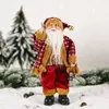 Decorazioni natalizie Grande bambola di Babbo Natale Zaino natalizio Vecchia bambola giocattolo Natale Ornamenti di peluche Decorazioni per l'albero di Natale Forniture per feste a casa 231117