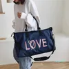 Sac de voyage pour femme Portable courte Distance sacs de sport grande capacité sac de rangement de bagages chaussures Oxford mouvement sac de Fitness