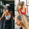 Pannband kvinnor hårband sport pannband hårband bohemiska huvudband damer turban hårbandage brett headwrap hårtillbehör headwearl231118