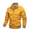 Jaquetas masculinas moda masculina blusão jaqueta branca casual jaqueta masculina ao ar livre impermeável esportes casaco primavera verão bombardeiro jaqueta masculina roupas 231118