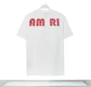 Mens Designer Camisetas Luxe Camiseta AMRI para Homens Top Oversized Tee Amr Camisa Amri Roupas Moda Verão Amirir Camisa Pescoço Manga Curta C18