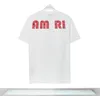 メンズデザイナーTシャツLuxe Tshirt Amri for Men Top Exteized Tee Amr Shirt Amri Clothing Fashion Summirir Shird Crew Crew Neck D16