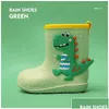 Rain Gear Cute Cartoon Childrens Boys And Girls Boots Protective Sleeve Portable Anti Slip Baby Raincoat 230614 Drop Delivery Kids M Dhzgd
