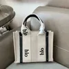 Premium Ladies Handbag Shopping Bag Fashion Linen Large Beach Bag1 Luxury Designer Travel Messenger Shoulder Bag0 Wallet