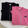 Maglioni da donna firmati di lusso 23MI Primavera e autunno Prodotti di alta qualità Yi Stesso stile Spicy Girl Elastico Slim Fit Cerniera Girocollo Cardigan lavorato a maglia